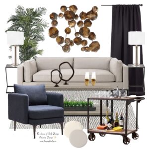 Neutral elegance living room